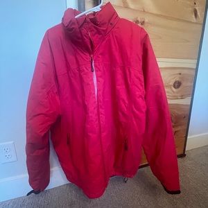 Cherry Red Jacket with Hood
